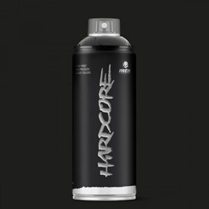 SPRAY HARDCORE MTN BRILLO NEGRO 400CC