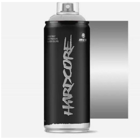 SPRAY HARDCORE METAL PLATA 400CC