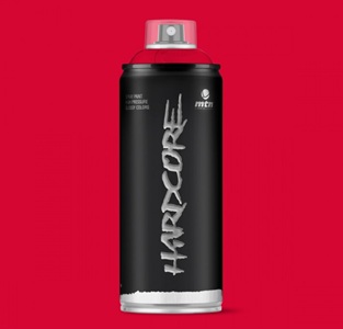SPRAY HARDCORE MTN ROJO CLARO RV3020  400CC