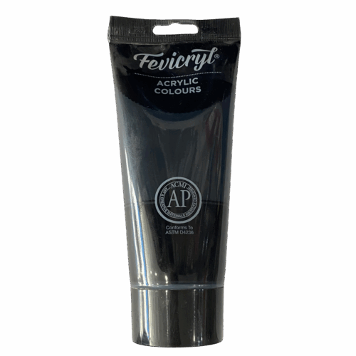 ACRÍLICO FEVICRYL NEGRO MARTE 200ML.