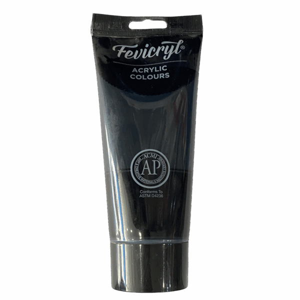 ACRÍLICO FEVICRYL NEGRO MARTE 200ML.