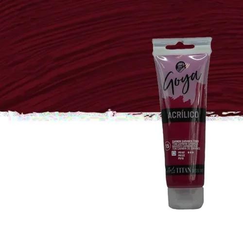 ACRÍLICO GOYA CARMIN GARANZA TONO 125ML.