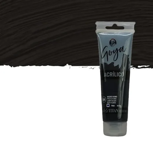 ACRÍLICO GOYA NEGRO HUMO 125ML.