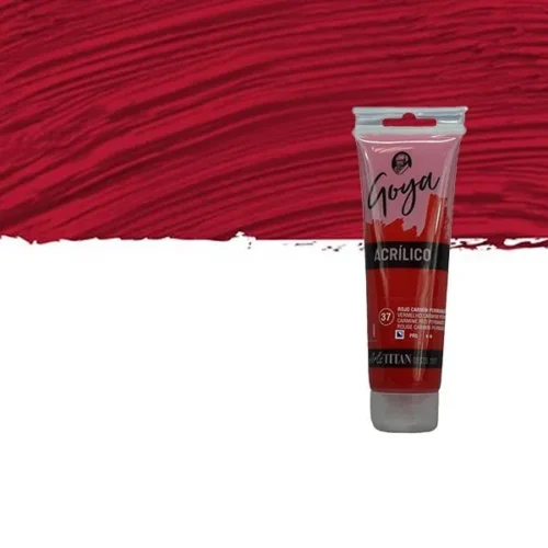 ACRÍLICO GOYA ROJO CARMÍN PERMANENTE 125ML.